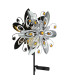Solarleuchte Outdoor Portable Lamp Silver Grey IP44 Ball Clear Glass Shade LED 3000K-4