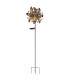 Solarleuchte Outdoor Portable Lamp Rust Colored IP44 Ball Clear Glass Shade LED 3000K-1