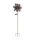Solarleuchte Outdoor Portable Lamp Rust Colored IP44 Ball Clear Glass Shade LED 3000K-2