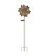 Solarleuchte Outdoor Portable Lamp Rust Colored IP44 Ball Clear Glass Shade LED 3000K-3