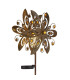 Solarleuchte Outdoor Portable Lamp Rust Colored IP44 Ball Clear Glass Shade LED 3000K-4