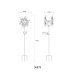 Solarleuchte Outdoor Portable Lamp Rust Colored IP44 Ball Clear Glass Shade LED 3000K-10