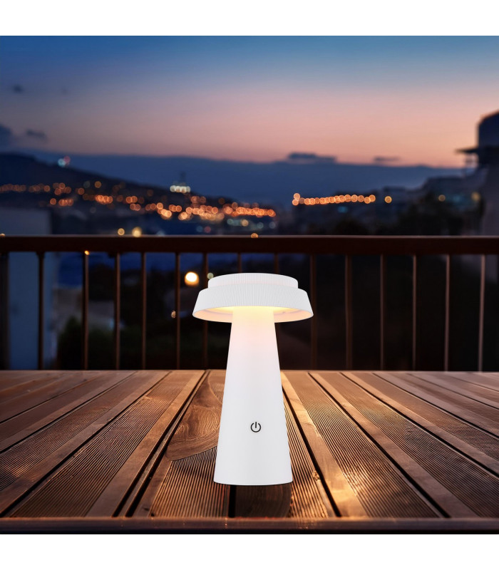 Solarleuchte Outdoor Portable Lamp White Matt IP54 LED Dimmable 1800-3000K Touch Dimmer-4