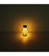Solarleuchte Outdoor Portable Lamp Matt Black IP44 Amber Glass Shade 40x LED 3000K-4