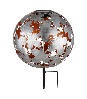 Solarleuchte Outdoor Spike Silver Grey IP44 LED 3000K-2