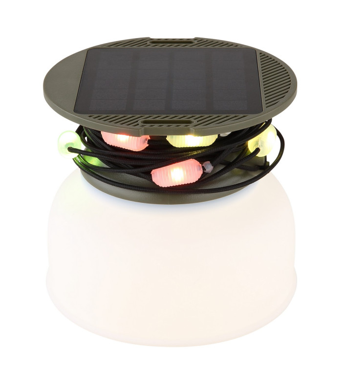 Solarleuchte Outdoor Portable Lamp Green IP65 1x RGB LED 4300K-9
