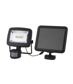 Solarleuchte PIR Outdoor Flood Light Black IP44 LED 2700K Dawn Dusk Sensor-2