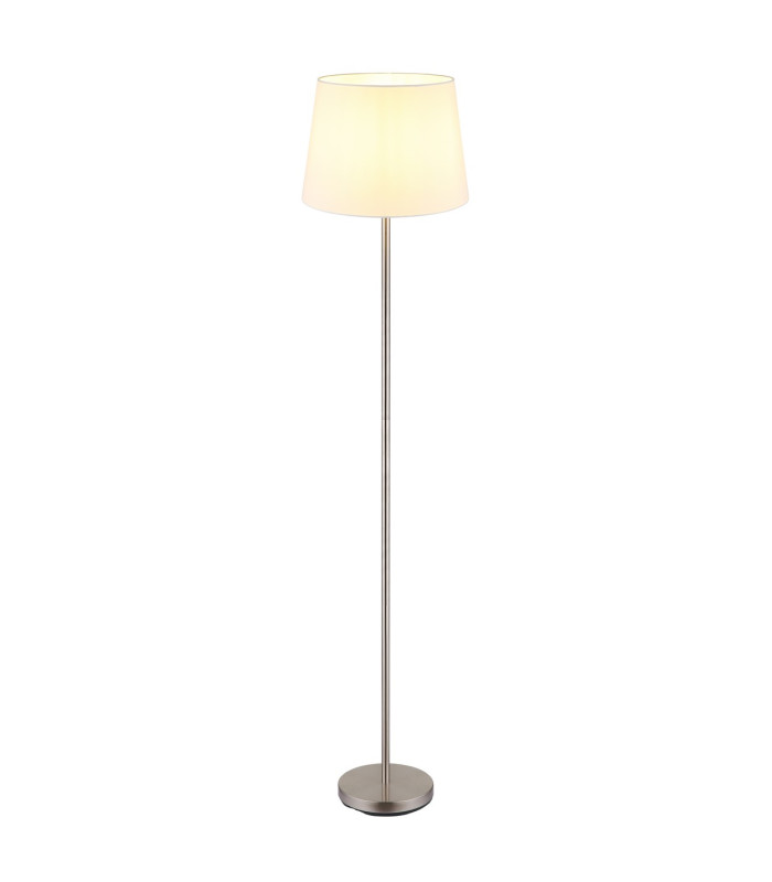 Joris Floor Lamp with Tapered Shade Nickel Matt 1x E27-3