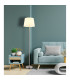 Joris Floor Lamp with Tapered Shade Nickel Matt 1x E27-9