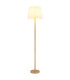Joris Floor Lamp with Tapered Shade Wood Look 1x E27-1