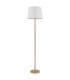 Joris Floor Lamp with Tapered Shade Wood Look 1x E27-2