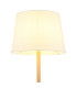 Joris Floor Lamp with Tapered Shade Wood Look 1x E27-4