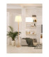 Joris Floor Lamp with Tapered Shade Wood Look 1x E27-9