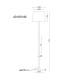 Joris Floor Lamp with Tapered Shade Wood Look 1x E27-10