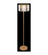 Run Floor Lamp with Shade Wood Look K5 Crystals Smoke Colored 1x E27-6