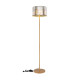 Run Floor Lamp with Shade Wood Look K5 Crystals Smoke Colored 1x E27-7