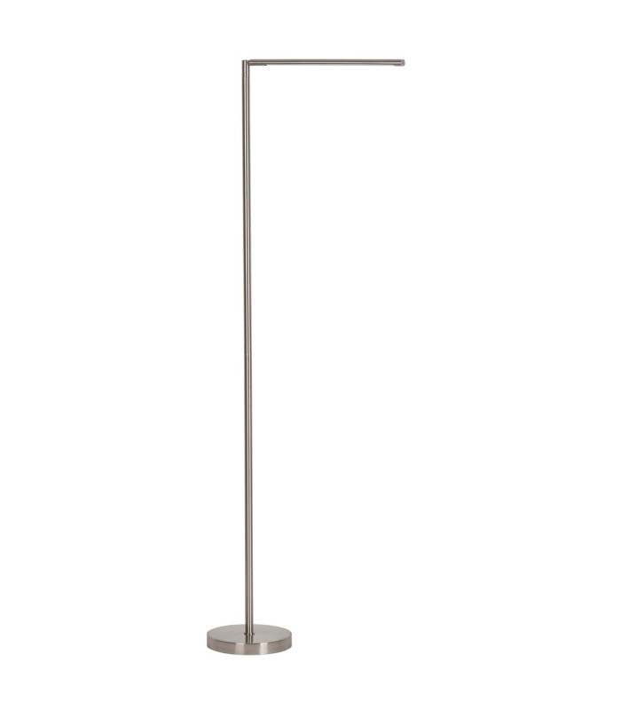 Carlo LED Integrated Floor Lamp Nickel Matt LED Dimmable 3000K Touch Dimmer-1