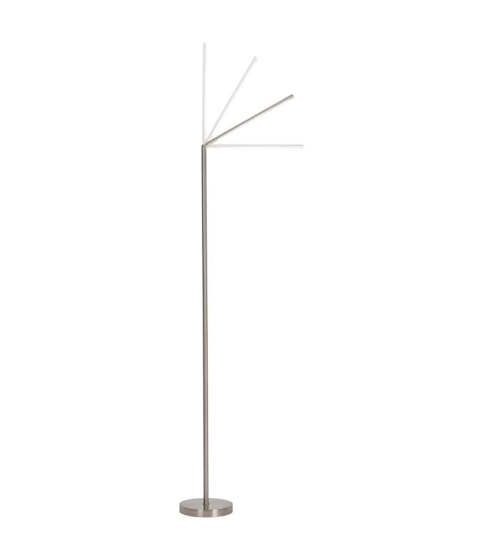 Carlo LED Integrated Floor Lamp Nickel Matt LED Dimmable 3000K Touch Dimmer-4