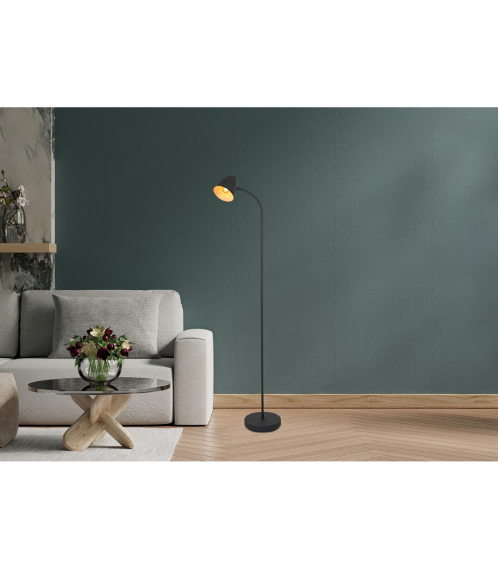 Jason Task Floor Lamp Black 1x E14-3