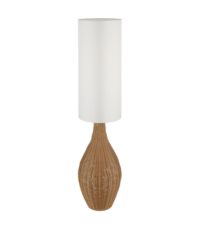 Anko Floor Lamp Brown Rattan-Look 2x E27-2