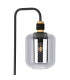 Ando Glass Floor Lamp Black Smoke Glass Shade 1x E27-2