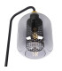 Ando Glass Floor Lamp Black Smoke Glass Shade 1x E27-3