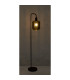 Ando Glass Floor Lamp Black Smoke Glass Shade 1x E27-5