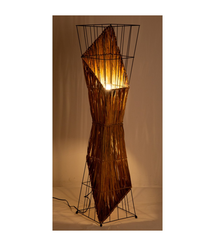 Rinca Floor Lamp Matt Black 2x E27-3