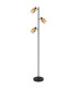 Mali Multi Arm Floor Lamp Matt Black 3x E14-1