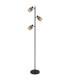 Mali Multi Arm Floor Lamp Matt Black 3x E14-2