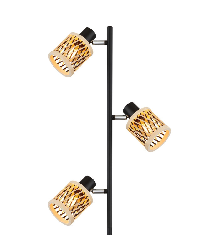 Mali Multi Arm Floor Lamp Matt Black 3x E14-3