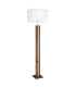 Forest Floor Lamp with Shade Wood Look Dark 1x E27 Dimmable-2