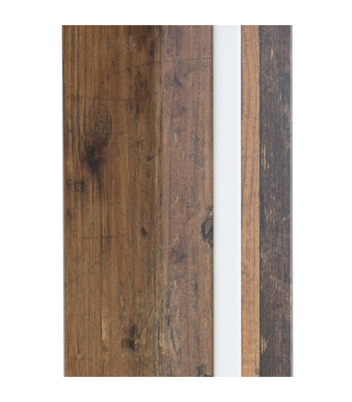 Forest Floor Lamp with Shade Wood Look Dark 1x E27 Dimmable-3