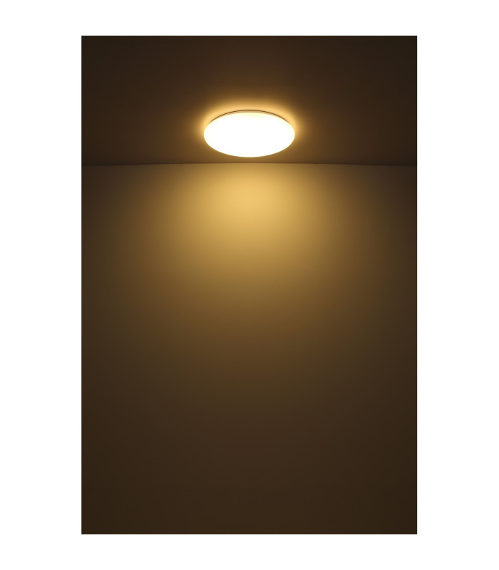 Eclypse Flush Ceiling Light White LED 3000K-4