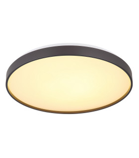 Eclypse Flush Ceiling Light Black LED 3000K-1