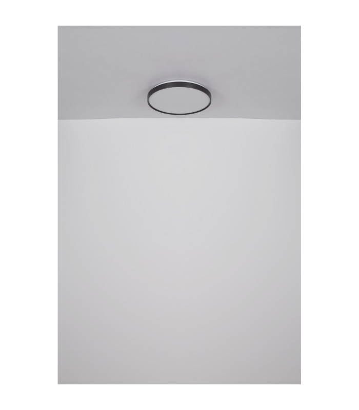 Eclypse Flush Ceiling Light Black LED 3000K-6