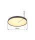 Eclypse Flush Ceiling Light Black LED 3000K-8