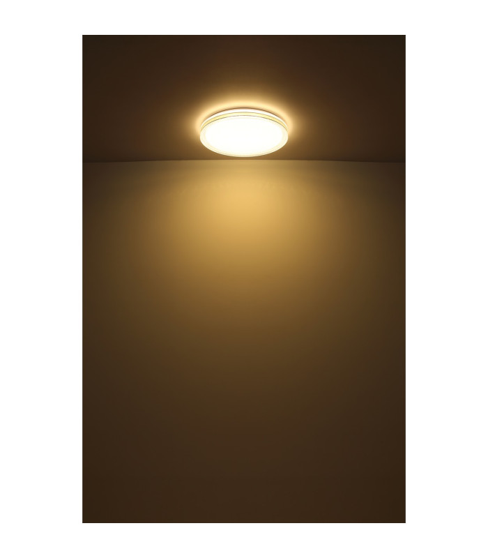 Veleno Flush Ceiling Light White LED 3000K-4