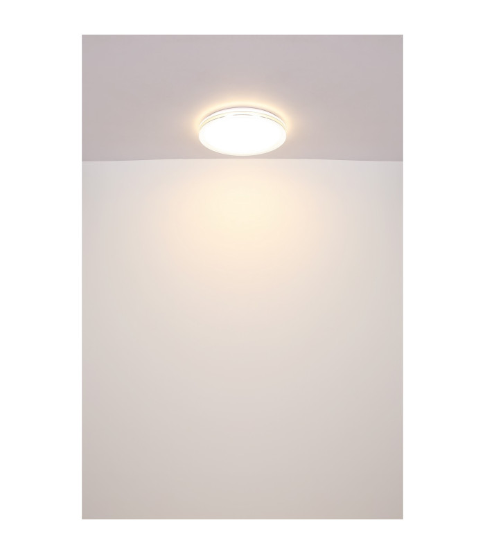 Veleno Flush Ceiling Light White LED 3000K-5