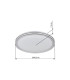 Veleno Flush Ceiling Light White LED 3000K-8