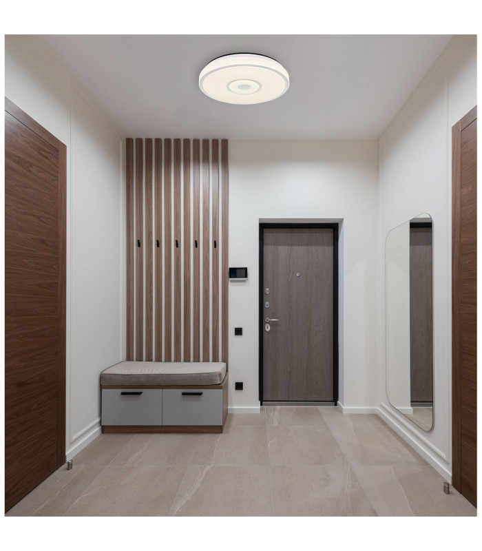 Astania Decorative Flush Ceiling Light White LED 4000K-7