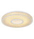 Astania Decorative Flush Ceiling Light White Center Tunnel Effect Crystal Sand LED 3000K-1