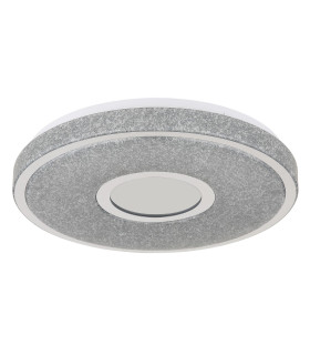 Astania Decorative Flush Ceiling Light White Center Tunnel Effect Crystal Sand LED 3000K-2