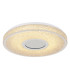 Astania Decorative Flush Ceiling Light White Center Tunnel Effect Crystal Sand LED 3000K-4