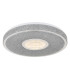 Astania Decorative Flush Ceiling Light White Center Tunnel Effect Crystal Sand LED 3000K-5