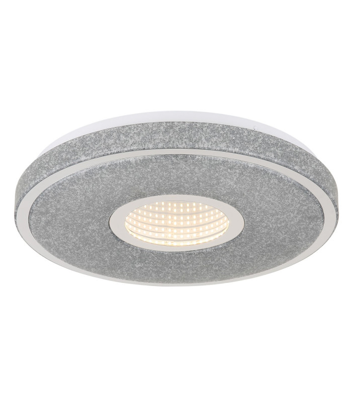 Astania Decorative Flush Ceiling Light White Center Tunnel Effect Crystal Sand LED 3000K-5