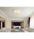 Astania Decorative Flush Ceiling Light White Center Tunnel Effect Crystal Sand LED 3000K-9