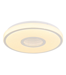 Astania Decorative Flush Ceiling Light White Center Tunnel Effect LED 3000K-1