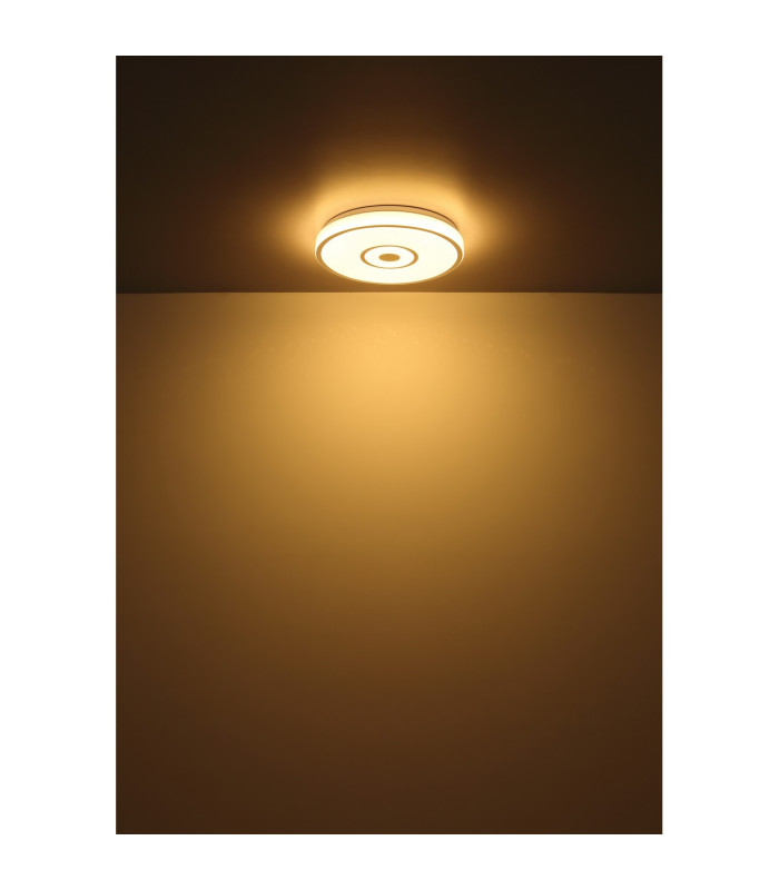 Astania Decorative Flush Ceiling Light White LED 3000K-4