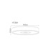 Astania Decorative Flush Ceiling Light White LED 3000K-8